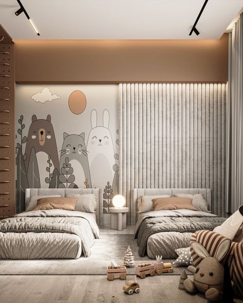 Children Room Design on Behance Gender Neutral Bedroom Kids, Children Room Design, Modern Childrens Room, Kids Bedroom Furniture Design, Gender Neutral Kids Room, Kids Bed Design, Bedroom Design Modern, Neutral Kids Room, Luxury Kids Bedroom