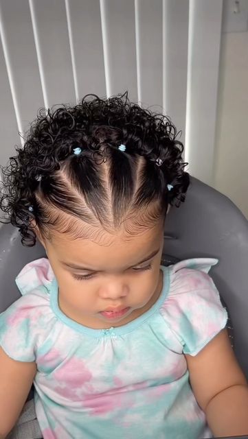 Baby Hair Dos, Mixed Baby Hairstyles, Black Baby Hairstyles, Curly Hair Baby, Easy Toddler Hairstyles, Baby Girl Hairstyles Curly, Daughter Hairstyles, Cute Toddler Hairstyles, Kids Curly Hairstyles