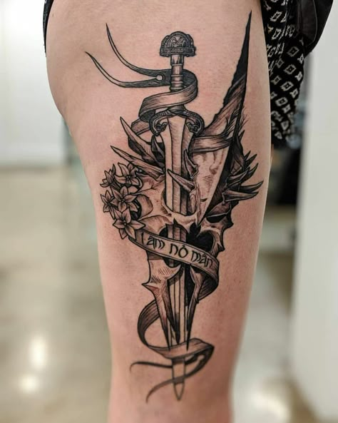 Witch King Tattoo, Hobbit Tattoo, The Witch King, I Am No Man, Pizza Tattoo, Lotr Tattoo, Lord Of The Rings Tattoo, Nerdy Tattoos, Witch King