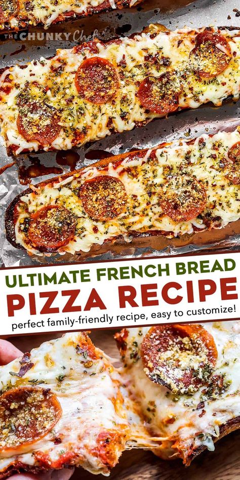 Bread Pizza Recipe, Pizza Marinara, Pizza Bread Recipe, Pizza Dinner, French Bread Pizza, Bread Pizza, Perfect Pizza, Pizza Recipes Homemade, Pizza Pizza