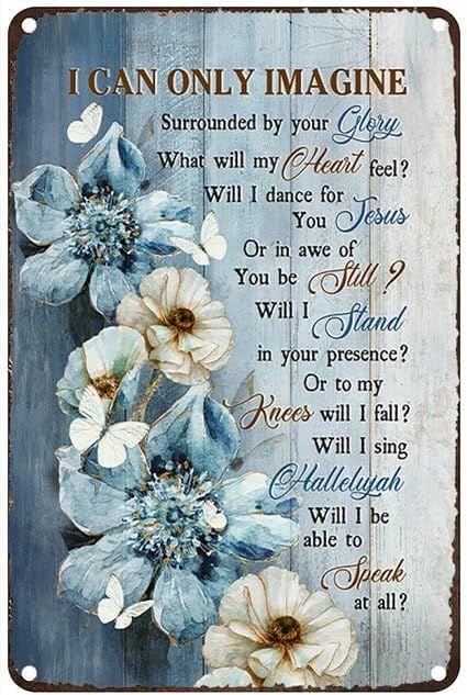 Amazon.com: Vintage Metal Tin Sign Beautiful Flower Painting Blue Flower White Butterfly I Can Only Imagine Rustic Wall Decor For Home Bedroom Bar Cafe Club 8X12Inch : Home & Kitchen Garage Work Shop, Wallpaper Edgy, Blue Flower Painting, I Can Only Imagine, Background Retro, Balcony Office, Wallpaper Retro, Illustration Wallpaper, Coffee Wall Decor