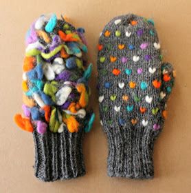 Wool Patterns, Crocheted Things, Knitted Mittens Pattern, Hand Knit Mittens, Felted Crochet, Yarn Ideas, Knitted Mittens, Knitting Tips, Colorwork Knitting