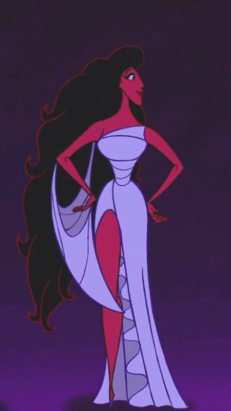 Melpomene, the Muse of tragedy. She is my most favorite Muse out of the five. Hercules Costume, Hercules Muses, Hercules 1997, Hercules Disney, Disney Hercules, Disney Art Drawings, The Muse, Disney Aesthetic, Black Cartoon