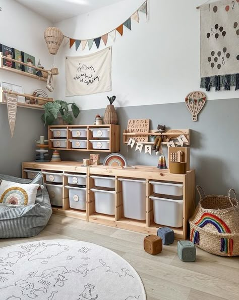 Inspiration gallery - IKEA Ikea Nursery Furniture, Ikea Nursery Ideas, Trofast Ikea, Ikea Toy Storage, Ikea Playroom, Ikea Kids Room, Ikea Nursery, Ikea Trofast, Montessori Playroom