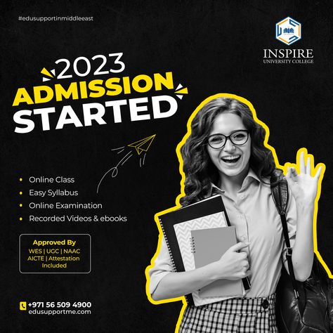 Achieve your dreams with an online degree from Central State Universities! 🌟🎓 Flexible, affordable, and accredited programs. Enroll today! 📚💻 👉Free Career Counselling 🎉 ✅To Apply 🔗 Click the link below to discover more and initiate your application: https://edusupportme.com/ 📞contact us at +971 56 509 4900 #OnlineDegrees #Flexibility #CentralStateUniversities #mba #onlinemba #online #onlinepg #onlinedegree #OnlineLearning #HigherStudies #HigherLearning #HigherEducation Dentist Social Media, College Marketing, Lecture Poster, University Marketing, College Poster, College Ad, Career Counselling, Admissions Poster, App Design Layout