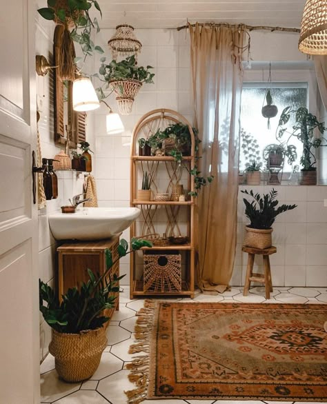 Boho Bathroom, Dream House Decor, Boho Home, My New Room, 인테리어 디자인, Where The Heart Is, House Inspo, House Inspiration, Bathroom Interior