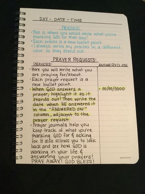 How I write in my prayer journal!  Prayer journals are great to keep a record of all that you have to be thankful for and all the prayers that God has answered. The key to a prayer journal is writing down all that you ask for and then being sure to go back when God has answered that prayer and writing that down! Use these journals in times of doubt and trial to remind you of how faithful and good God is! Studie Hacks, Prayer Closet, Scripture Reading, Prayer Times, Spend Money, Bible Study Notes, Life Quotes Love, Prayer Board, Prayer Room