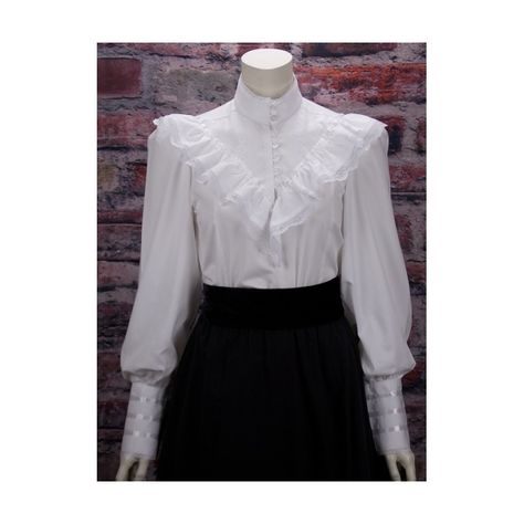 Victorian Outfits, Victorian Fashion Women, Vintage Style Blouses, Victorian Blouse, Blouse Back Neck Designs, Romantic Blouses, Victorian Costume, Gibson Girl, Retro Pin Up