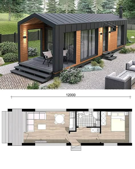 Small Barn House, Farm Homes, Farm Style House, Mobile Home Bathroom, Minecraft Idea, Barn Loft, Houses On Wheels, Pole Barn House Plans, Small Barn