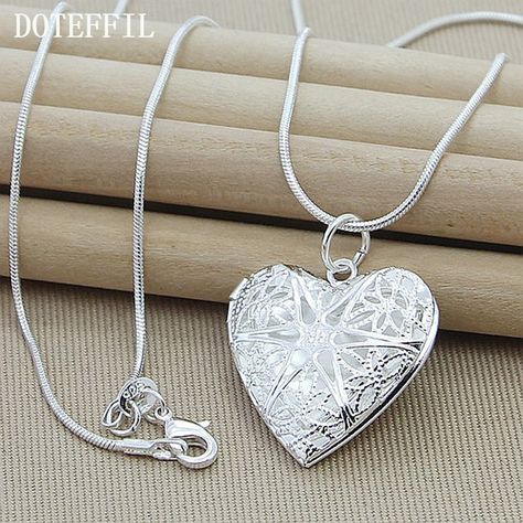 Silver heart pendant