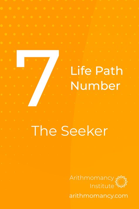 Life Path Number 7 deeply desires knowledge, wisdom, and understanding.  Seekers are constantly seeking to uncover life's mysteries.  #arithmomancy, #arithmomancyInstitute,#lifepath, #lifepathnumber,#lifepath7, #numerology Life Path Number 7 Tattoo, 7 Life Path Number, Life Path Number 7 Meaning, Life Path 7 Numerology, Number 7 Numerology, Life Path 7, Numerology Number 7, Life Path 2, Life Path 3