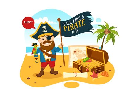 Talk Like a Pirate Day is coming up. Here are some fun ideas you can do to celebrate. Pirate Dress Up, Pirate Food, Pirate Names, Pirate Movies, Pirate Dress, Talk Like A Pirate Day, Talk Like A Pirate, Pirate Theme Party, Veggie Tales