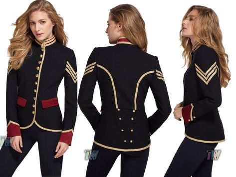 Wow picks! Women Black Cotton Military Jacket Naval Officer Gothic Blazer Army Admiral Coat at $104.0 Choose your wows. 🐕 #MilitaryDresses #WomenHussarJacket #OfficerJacket #WomenMilitaryDress #WomenClothing #SteampunkDress #MilitaryFashion #WomenBlazer #WomenJacket #MilitaryBlazer Naval Officer, Military Blazer, Military Dresses, Steampunk Dress, Embroidered Sleeves, Band Collar, Blazer Fashion, Photographic Lighting, Military Fashion