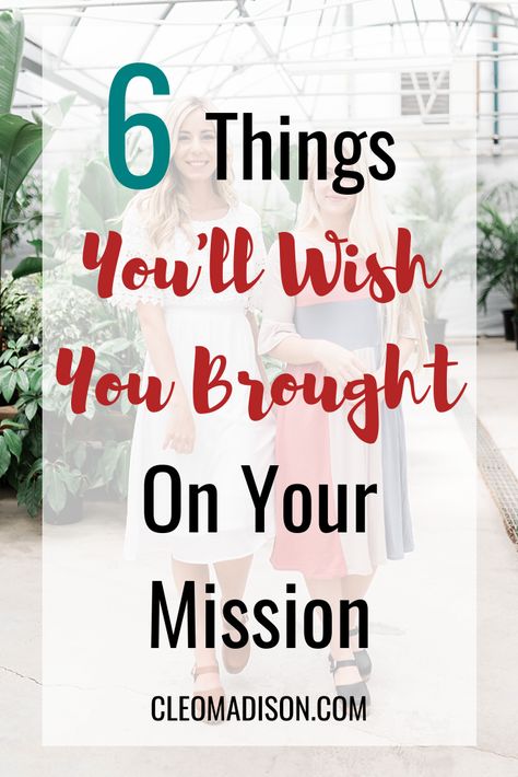 This is the best list of things you'll wish you brought on your lds mission. It has lots of tips and ideas of things to add to your packing list while you're working on your mission preparation. This list is great for elder and sister missionaries. #mission #ldsmissionary Mtc Packages Lds Missionaries, Serving A Mission Lds, Missionary Farewell Food Ideas, Mexico Mission Trip Outfits, Mission Trip Packing List, Missionary Outfits Sister, Lds Missionary Outfits Sisters, Sister Missionary Packing List, Sister Missionary Shoes