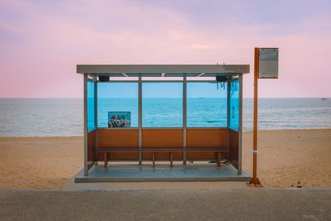 BTS Bus Stop: Guide to Visiting the Jumunjin Beach Bus Stop Autumn In Korea, Bts Spring Day, Bukchon Hanok Village, Visit Seoul, Nami Island, Custom Portrait Illustration, Walking Alone, Road Trip Itinerary, Bus Stop