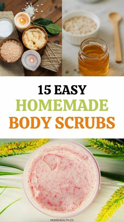 Do you use body scrubs when you shower? Try one of these 15 easy-to-make homemade body scrubs I have for you! #bodyscrub #diycrafts