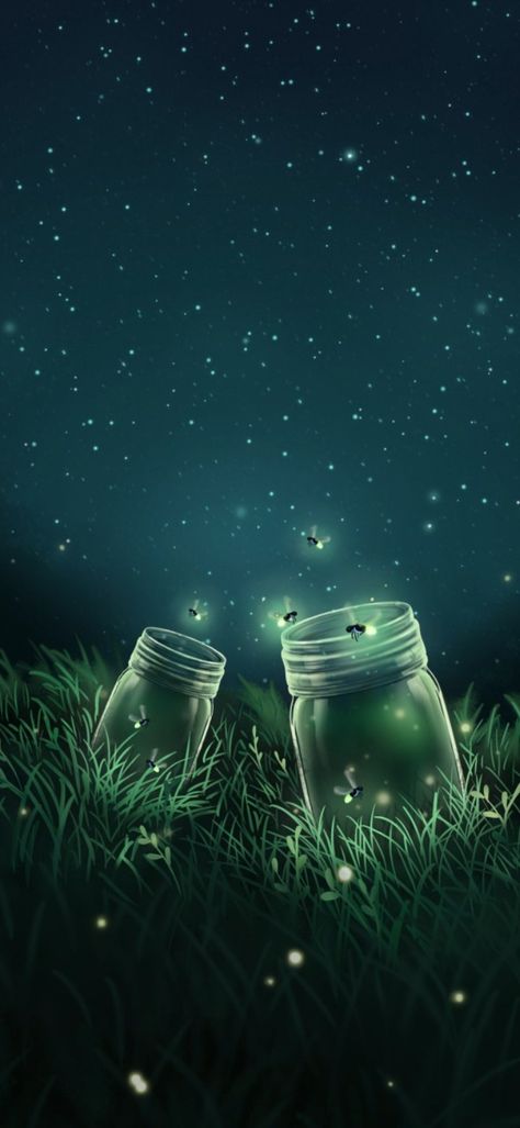 Firefly Wallpaper Iphone, Firefly Background, Fireflies Wallpaper, Firefly Wallpaper, Lightening Bugs, Lighting Bugs, Lightning Bugs, Phone Background Ideas, Grave Of The Fireflies