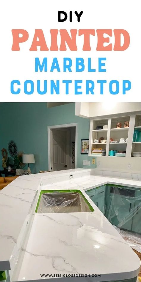 Redo Kitchen Countertops, Kitchen Countertop Redo, Diy Countertop Ideas, Cheap Countertop, Kitchen Countertops Colors, Painted Countertops Diy, Painting Bathroom Countertops, Countertop Redo, Painting Laminate Countertops