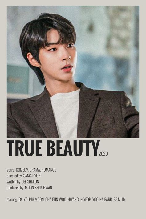 True Beauty Kdrama Poster, Kdrama Template, Minimalist Poster Template, Poster Kdrama, True Beauty Kdrama, Kdrama Posters, Kdrama Poster, Korean Drama Romance, New Movies To Watch