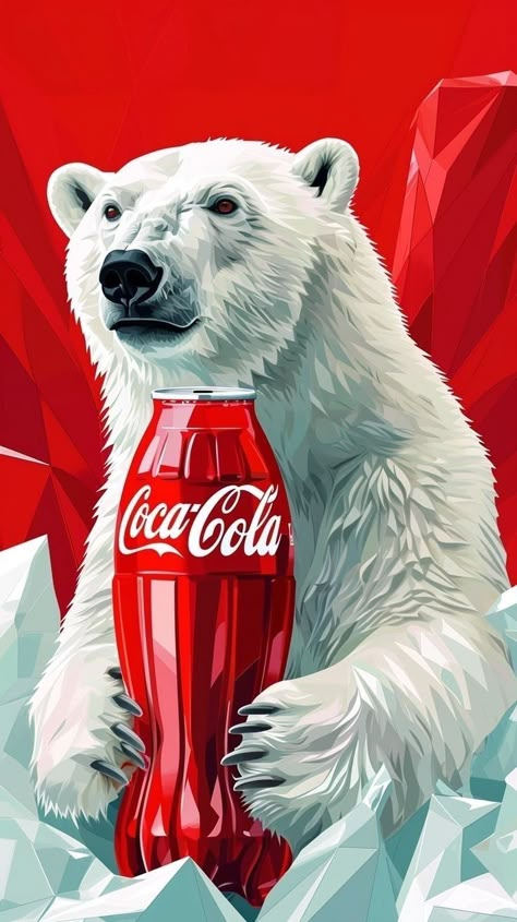 Half Up Half Down Braids, Can Of Coke, Coca Cola Wallpaper, Coca Cola Poster, Coca Cola Bear, Coke Ad, Coca Cola Decor, Coca Cola Polar Bear, Coca Cola Christmas