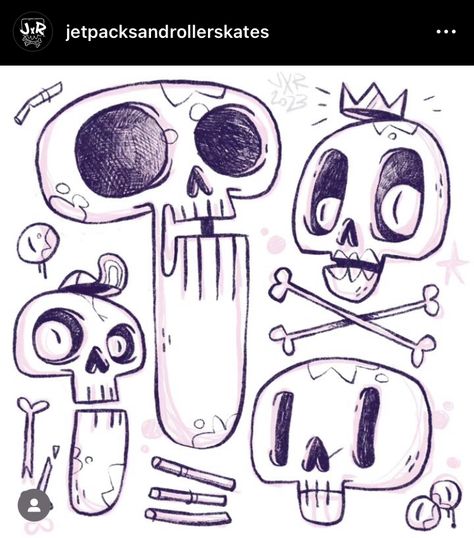 Goth Graffiti, Cartoon Skull Drawing, Cute Skull Drawing, Skull Doodle, Acab Tattoo, Skeleton Drawings, Doodle Characters, Graffiti Doodles, Skull Art Drawing