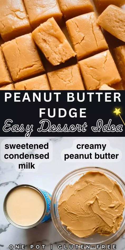 All Recipes Peanut Butter Fudge, Easiest Peanut Butter Fudge Ever, Sweetened Condensed Milk Fudge Microwave, Peanutbutter Fudge 2 Ingredient, Easy Desserts When You Have Nothing, Peanut Butter Fudge With Sweeten Condensed Milk, Sweetened Condensed Milk Recipes Fudge, Real Peanut Butter Fudge, Simple But Delicious Desserts