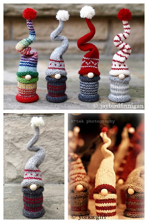 Christmas Knitting Projects, Knit Christmas Ornaments, Knitted Christmas Decorations, Christmas Knitting Patterns Free, Spool Crafts, Knitted Items, Knitting Patterns Toys, Knitting Machine Projects, Christmas Knitting Patterns