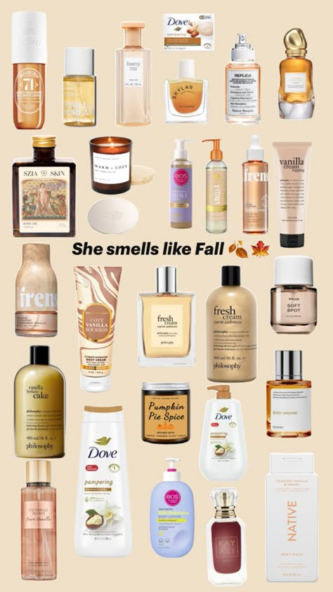 #fall #smell #scents #perfume Types Of Scents, Different Scents To Smell Like, U Smell So Good, How To Smell Expensive On A Budget, How To Smell Like Autumn, How To Smell Like Winter, How To Smell Like Oranges, You Smell Like, How To Smell Like Fall