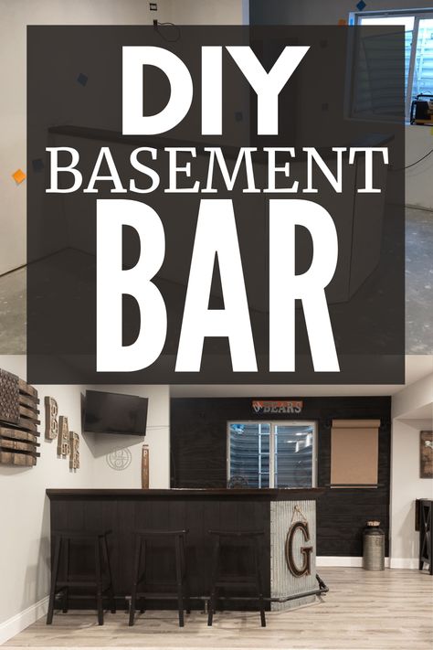 Basement Bar Designs Farmhouse, Diy Basement Dry Bar, Basement Bar Ideas On A Budget Diy, Easy Basement Bar Ideas, Farmhouse Basement Bar Ideas, Inside Bar Ideas, Black Vertical Shiplap, Simple Basement Bar Ideas, Simple Bar Stools