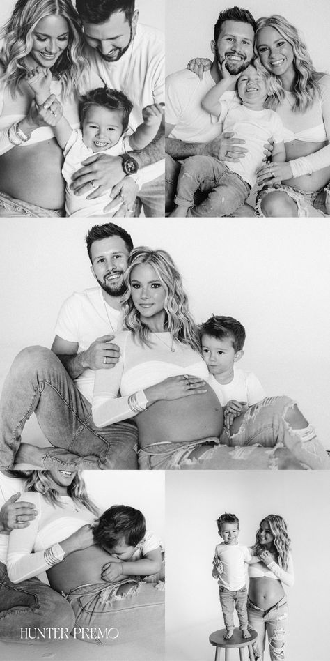 Black And White Family Maternity Shoot, Family Maternity Pictures Jeans, Simple Family Maternity Pictures, Diy Family Maternity Photos At Home, Maternity Photo Shoot Ideas Indoor Family, Diy Family Maternity Pictures, Maternity Photo Indoor, Calvin Klein Maternity Shoot Family, Maternity Photo With Family