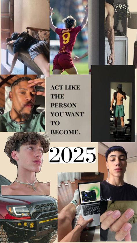 Vision Board Men 2025, 2025 Vision Board Aesthetic Men, Vision Board For Guys, That Guy Aesthetic, Vision Board Ideas Men, Discipline Illustration, Boys Vision Board, Bi Stickers, Pose For Ig