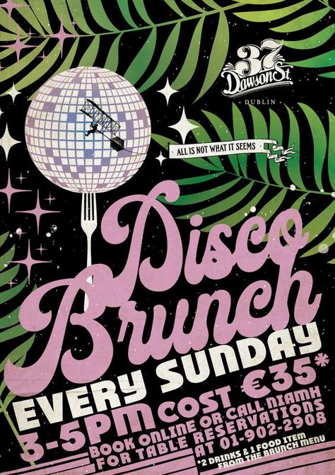 Disco Party Poster Design, Party Invite Graphic Design, Disco Ball Poster Design, Graphic Design Party Poster, 70s Disco Poster Design, 70s Disco Graphic Design, Disco Aesthetic Poster, Birthday Invite Graphic Design, Disco Design Graphics