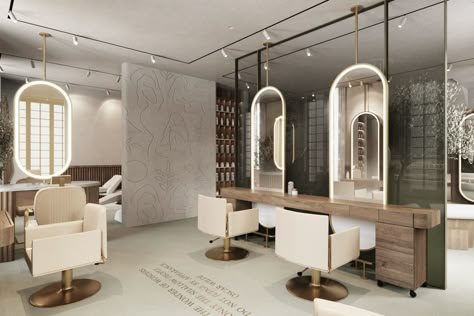 iO Salon was built on a dream to provide women the most exclusive and holistic haven that focuses in on their health and aesthetics. Luxury Salon Interior Design, Salon Interior Design Ideas, Hair Saloon, Home Beauty Salon, Esthetics Room, Hair Salon Design, Hair Salon Interior, Barber Shop Decor, Hair Salon Decor