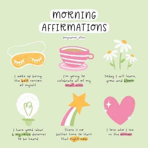 Ayat Quran, Self Care Bullet Journal, Vie Motivation, Morning Affirmations, Self Affirmations, Self Love Affirmations, Positive Self Affirmations, Love Affirmations, Mental And Emotional Health