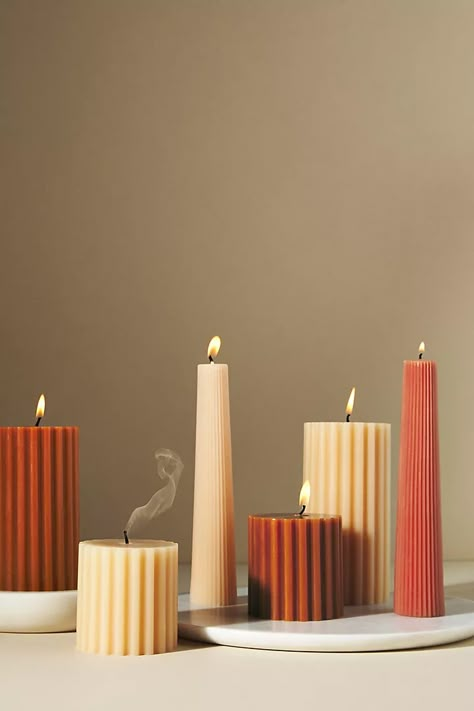 Anthropologie Candle, Good Burns, Candle Design, Candle Aesthetic, Candle Inspiration, Candle Business, Large Candles, Fall Candles, Unique Candles