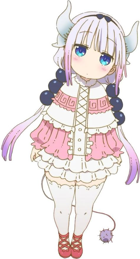 From Miss Kobayashi's Dragon Maid. Kanna Kobayashi, Anime Webcore, Kobayashi Dragon Maid, Kanna Kamui, Miss Kobayashi, Manga Hair, Maid Cosplay, Kobayashi San, Miss Kobayashi's Dragon Maid