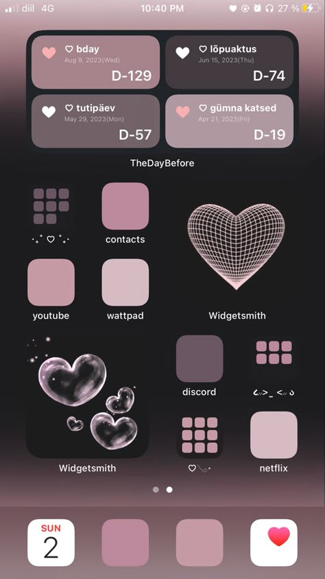 Vitagen Aesthetic Wallpaper, Iphone App Themes, Iphone Homescreen Ideas Pink, Home Screen Decor Ideas, Iphone Ideas Aesthetic, Ios Setup Ideas, Backrounds Asthetic, Homescreen Ideas Pink, Pink Iphone Layout