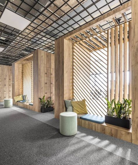 Office space by Metaforma, Poznań – Poland » Retail Design Blog Business Office Decor, Cool Office Space, Modern Office Space, Modern Office Interiors, Corporate Office Design, Office Space Design, Modern Office Design, Corporate Interiors, Office Inspo