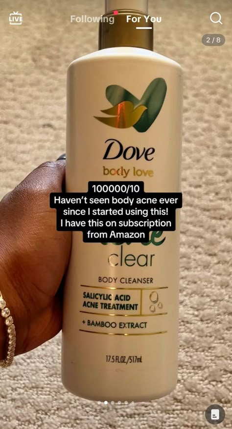 Dove Body Love, Skin Care Routine Order, Serious Skin Care, Bamboo Extract, Love Body, Acne Cleansers, Body Hygiene, Basic Skin Care Routine, Shower Skin Care