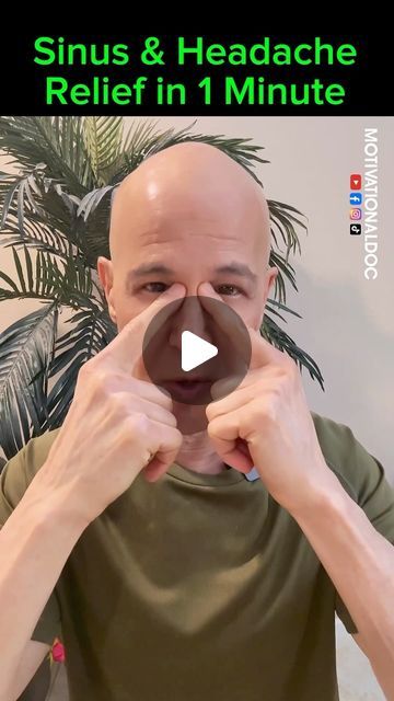 Alan Mandell on Instagram: "Sinus and Headache Relief in 1 Minute!  Dr. Mandell" Sinus Pressure Points Relief Fast, How To Get Rid Of Sinus Headache, Sinuses Pressure Relief, Natural Sinus Headache Relief, Diy Sinus Relief, Sinus Pressure Headache Relief, Sinus Pressure Relief Massage, Headache Relief Exercises, Face Massage For Sinus Relief