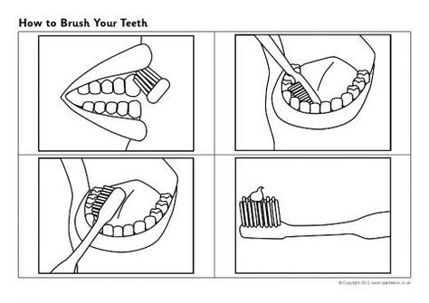 Brushing Teeth Sequencing Worksheet