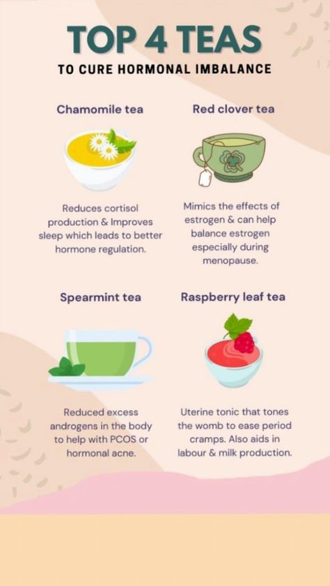 Explore the benefits of these top four teas for addressing hormonal imbalances. Incorporating these teas into your daily routine can lead to a healthier lifestyle. They may help reduce excess androgens, enhance sleep quality, and support estrogen balance. Follow for more insights like this. Teas For Female Health, Hormonal Balance Drink, Teas To Drink On Your Period, Teas For Hormone Balance, Hormone Balancing Drinks, Tea For Women Health, Teas For Period, Vitamins For Hormonal Imbalance, Tea For Hormone Balance