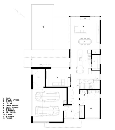 Small Rustic House, Mid Century Modern House Plans, Black Garage, Create Floor Plan, One Storey House, Modern Floor Plans, Garage Floor Plans, Vintage House Plans, House Floor Design