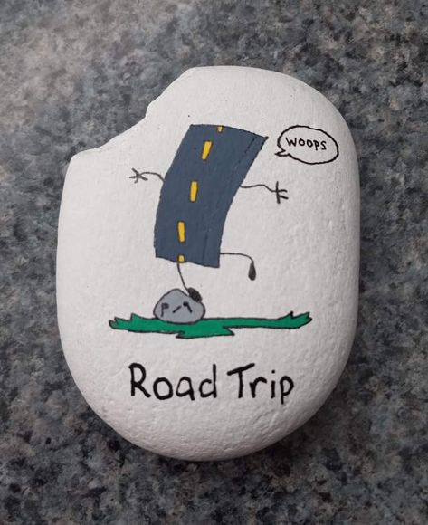 Rock Painting Funny, Hand Painted Rocks Ideas, Funny Painting Idea, Funny Rock Painting Ideas, Funny Painted Rocks, Funny Rocks, Rock Puns, Rock Wrapping, Art Puns