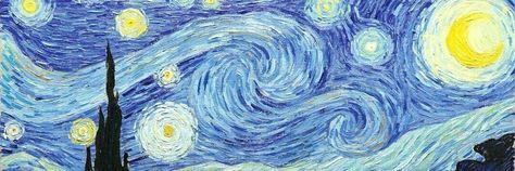 Blue Twitter Header, فنسنت فان جوخ, World Famous Paintings, Cute Twitter Headers, Cute Headers For Twitter, Fb Cover Photos, 2160x3840 Wallpaper, Arte Van Gogh, Twitter Header Pictures