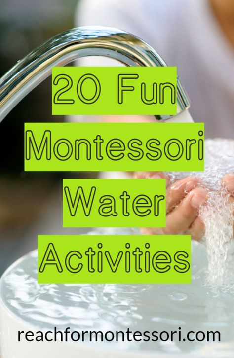 Young children enjoy activities that involve water. Fortunately, there are so many fun Montessori water activities to choose from. Water Learning Activities Preschool, Montessori Water Play, Simple Water Activities For Kids, Water Play Day Activities, Water Writing Activities Preschool, Toddler Water Play Ideas, Water Themed Preschool Activities, Practical Life Water Activities, Water Activity For Preschool