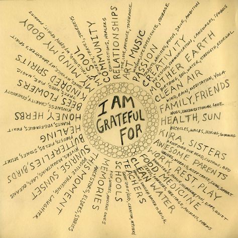 I Am Grateful, The Words, Gratitude