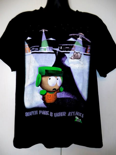 Vintage South Park Shirt, South Park Belt, South Park Inspired Outfits, South Park Clothes, South Park Outfits, South Park Shirt, Vintage South Park, Vintage Graphic Shirt, Silly Clothes