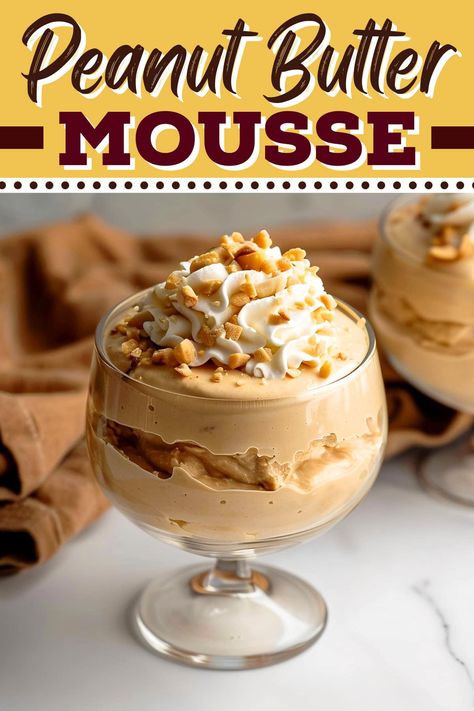 Mousse Flavors, Pb Mousse, Peanut Butter Mousse Filling, Peanut Butter Mouse, Recipes With Peanut Butter, Cream Cheese Peanut Butter, Cheese Mousse, Banana Sandwich, Baking Treats