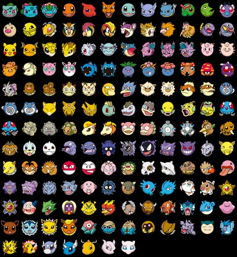 Pokémon Battle Trozei! - 1st Generation Pokemon 1st Generation, Pokémon Faces, Pokemon First Generation, Pokemon Alpha, Pokémon Battle, Pokemon Faces, Pokemon Battle, 150 Pokemon, 151 Pokemon